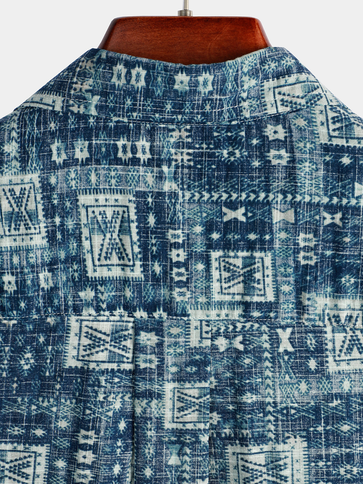 Camicia vintage da uomo casual con tasca per le vacanze