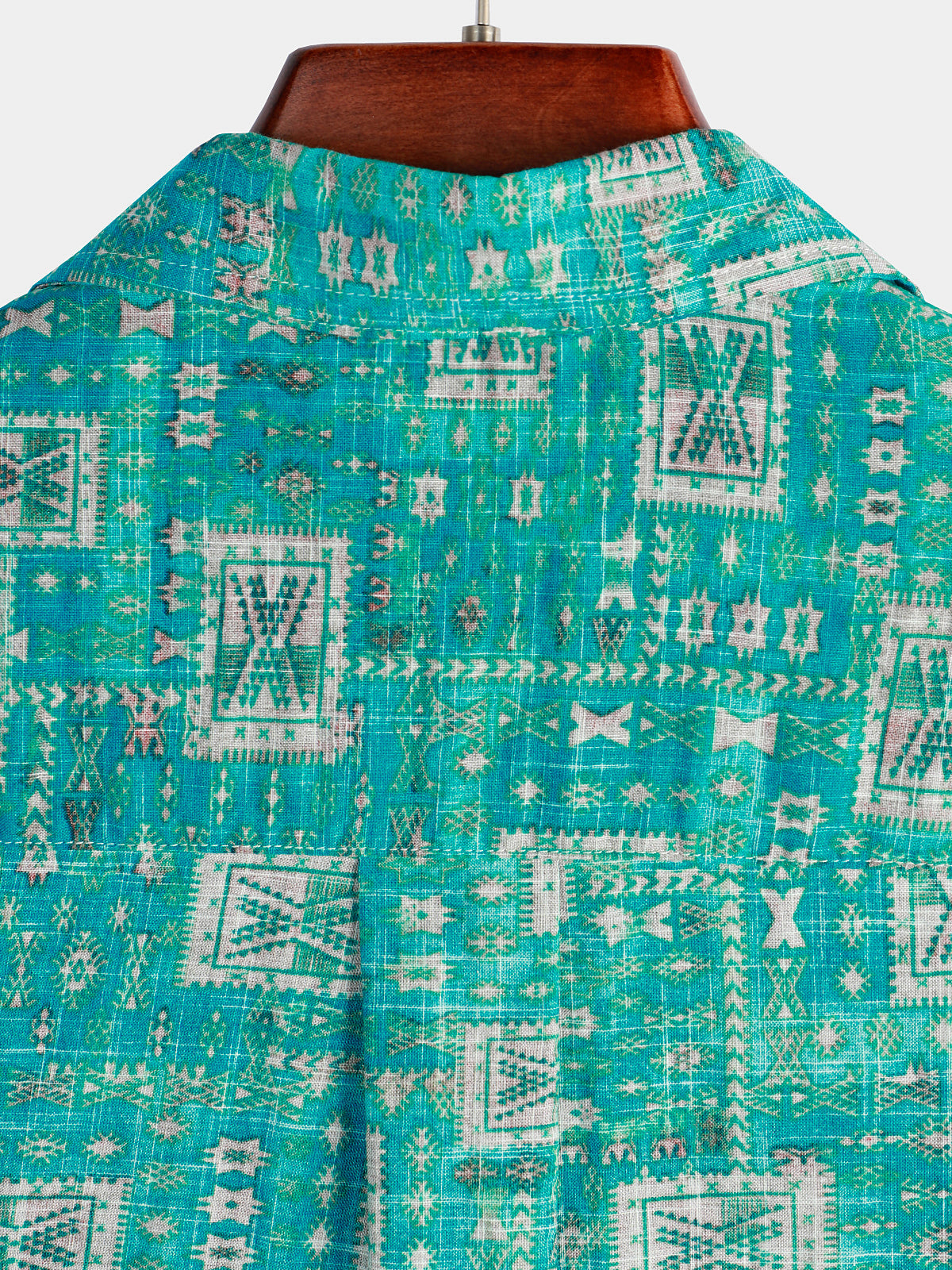 Camicia vintage da uomo casual con tasca per le vacanze