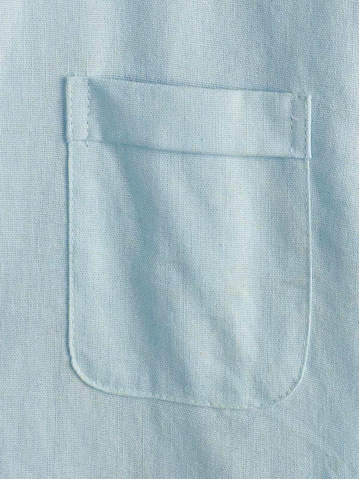 Camicia casual da uomo con colletto Henley a maniche corte