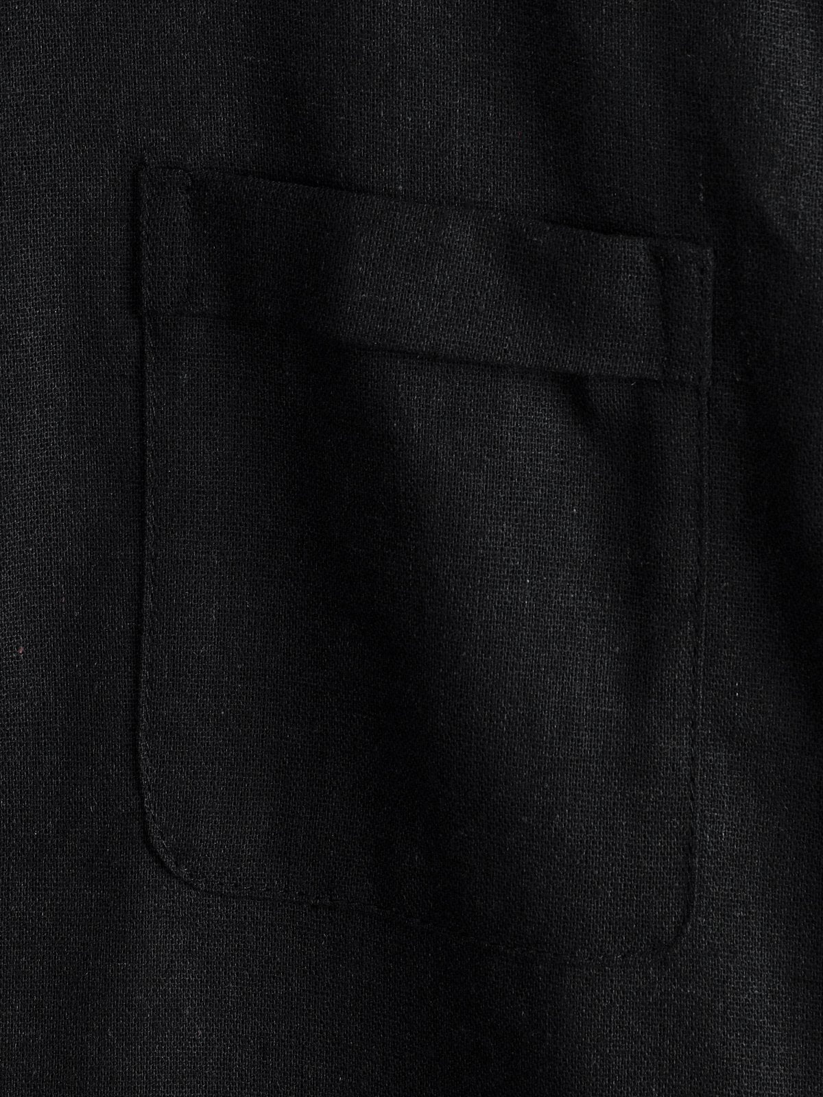 Camicia casual da uomo con colletto Henley a maniche corte
