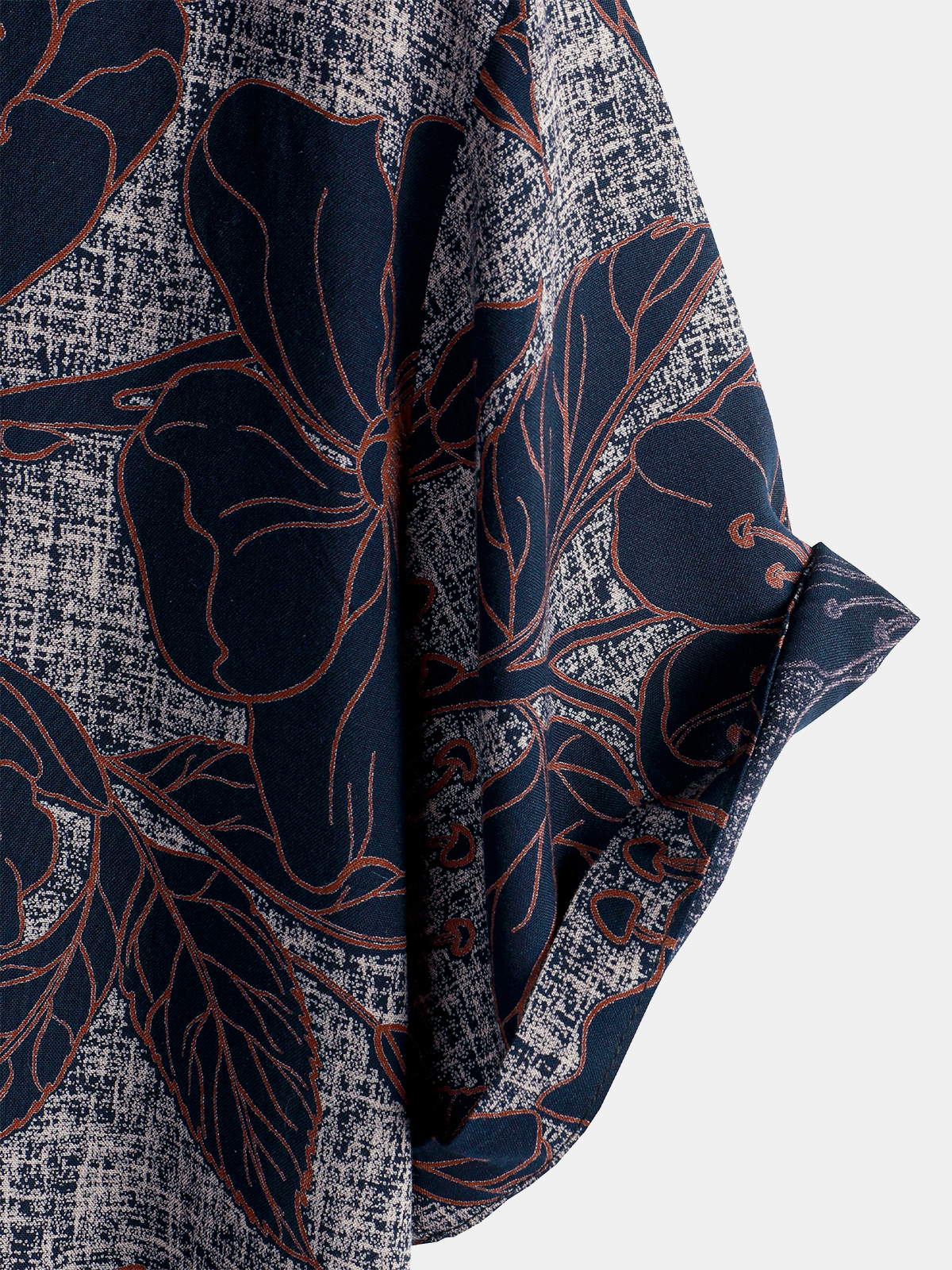 Camicia a maniche corte con stampa floreale da uomo