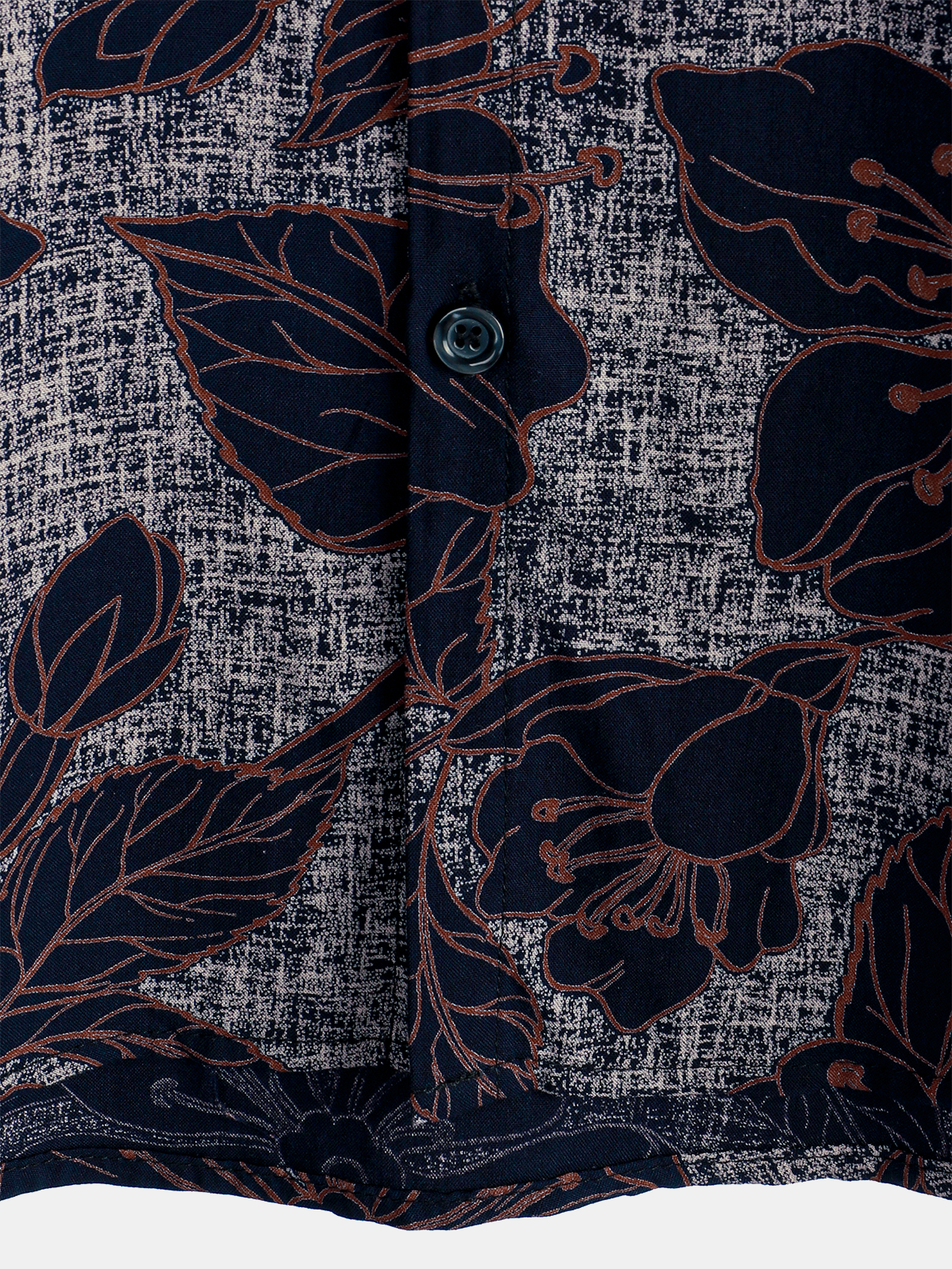 Camicia a maniche corte con stampa floreale da uomo