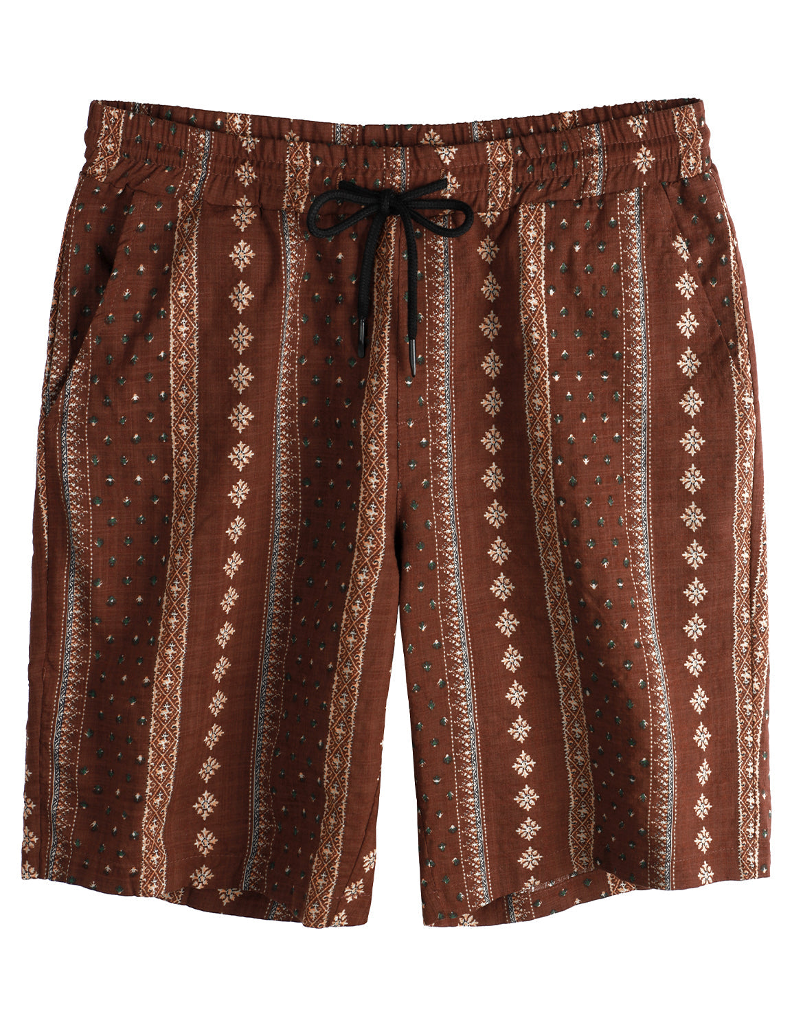 Set da uomo in camicia abbottonata casual vintage e pantaloni corti abbinati