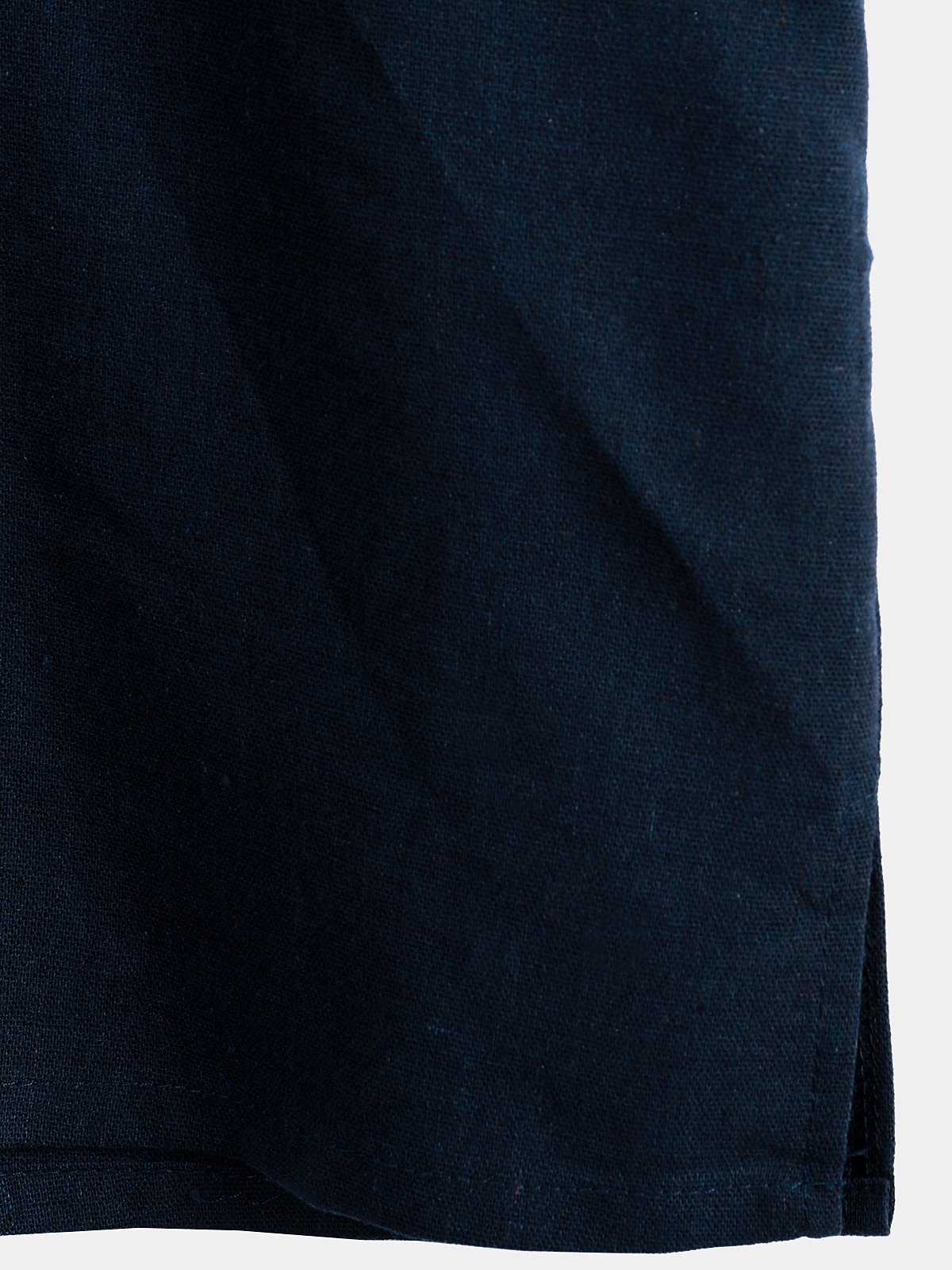Camicia casual da uomo con colletto Henley a maniche corte