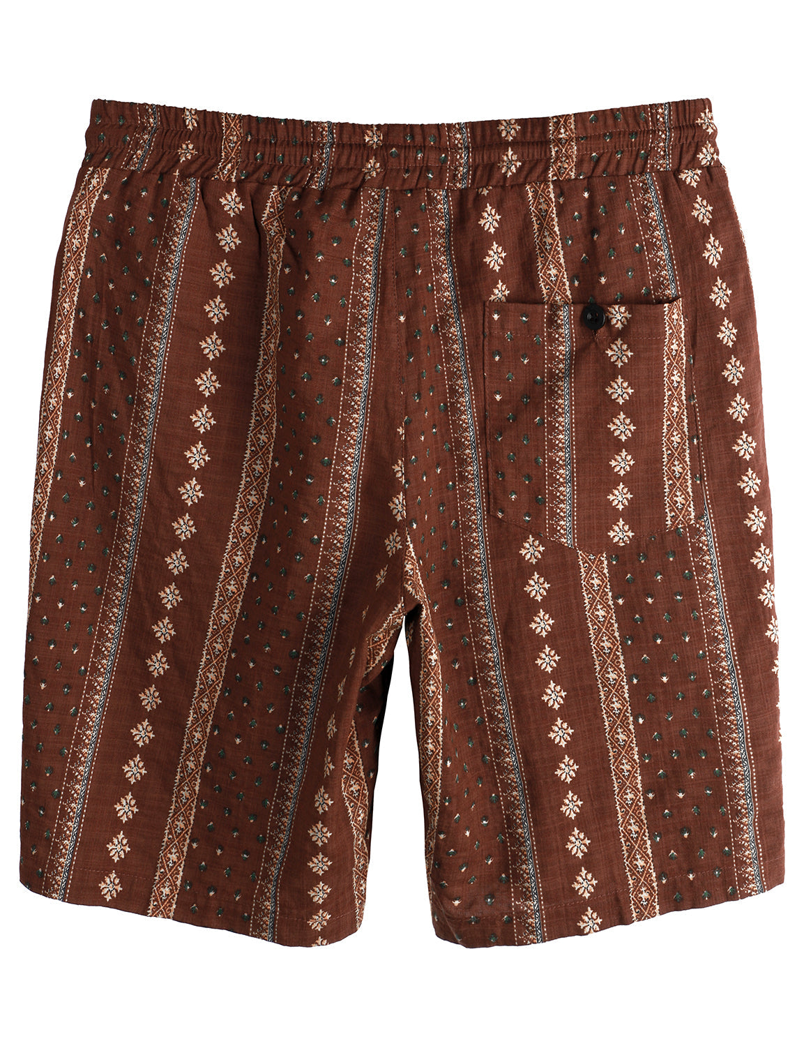 Set da uomo in camicia abbottonata casual vintage e pantaloni corti abbinati
