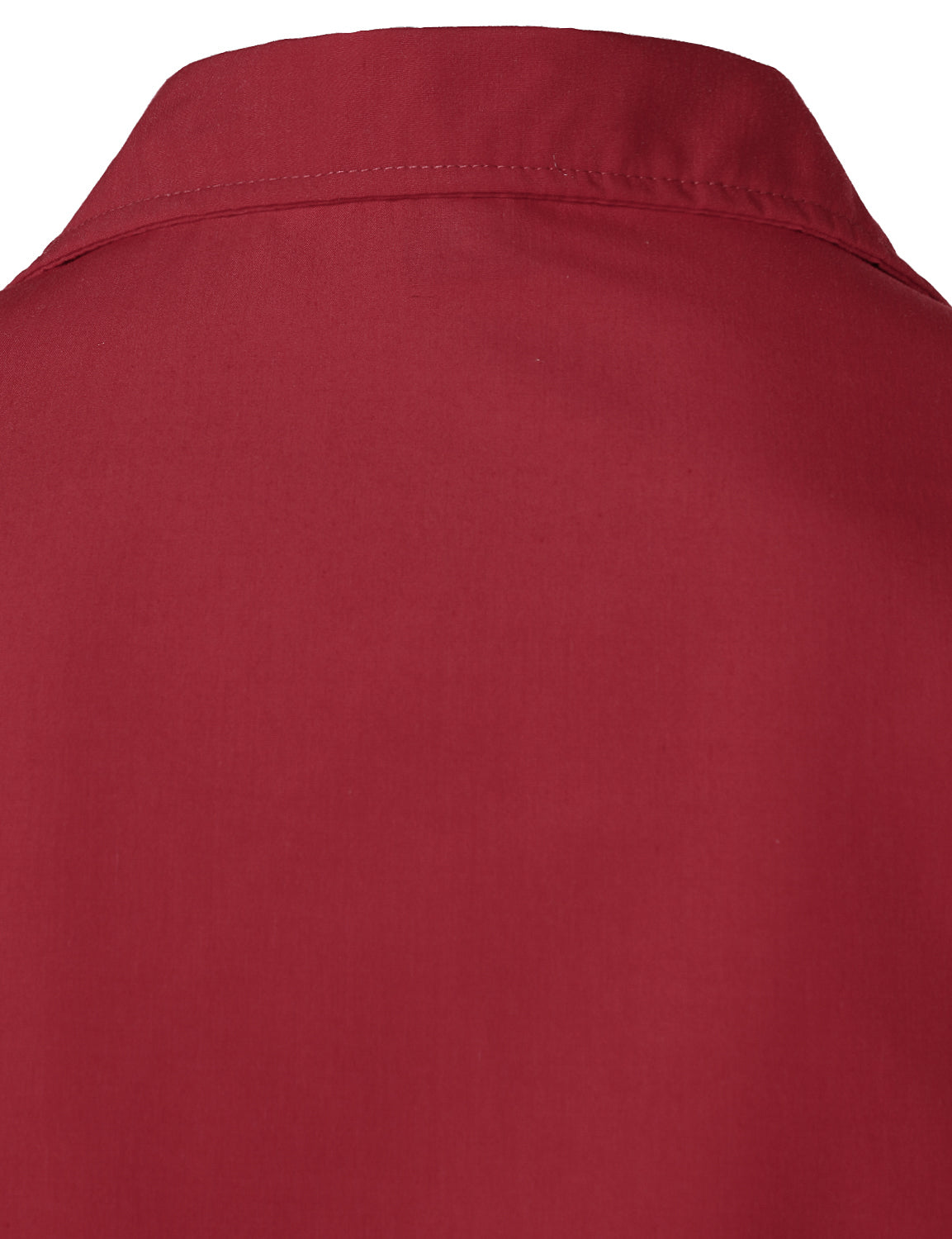 Camicia guayabera cubana rossa a maniche corte con tasca da uomo