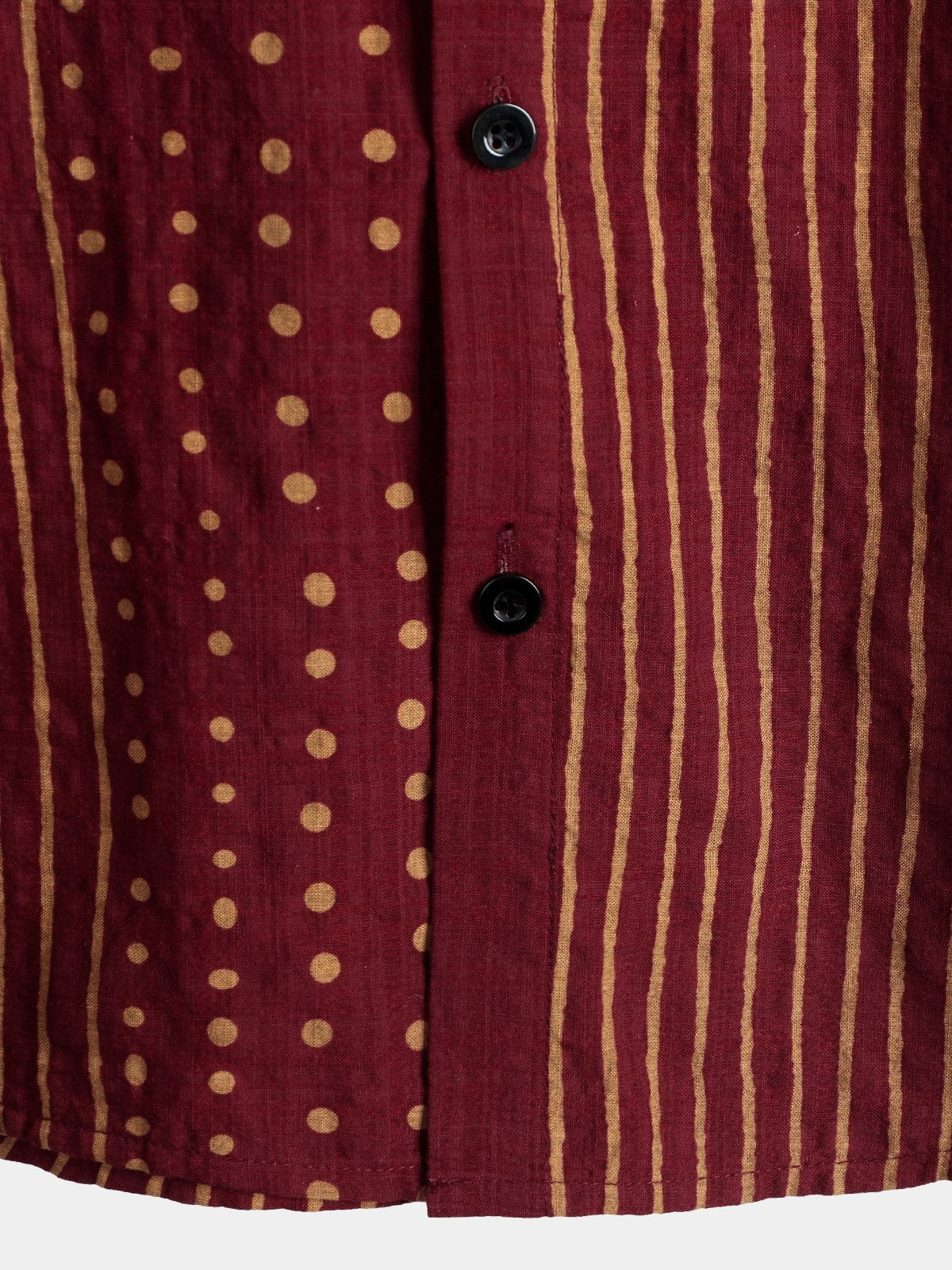 Camicia a maniche corte a righe in cotone traspirante da uomo