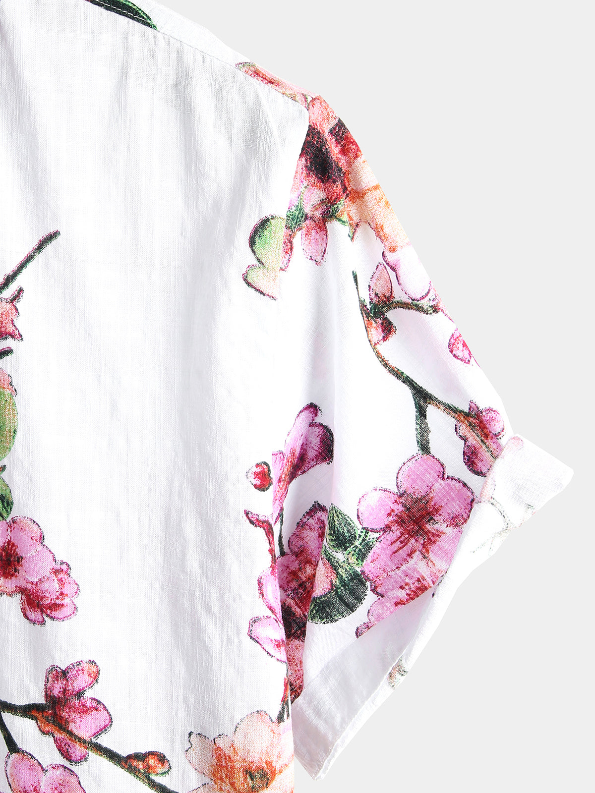 Camicia hawaiana tropicale da uomo in cotone floreale