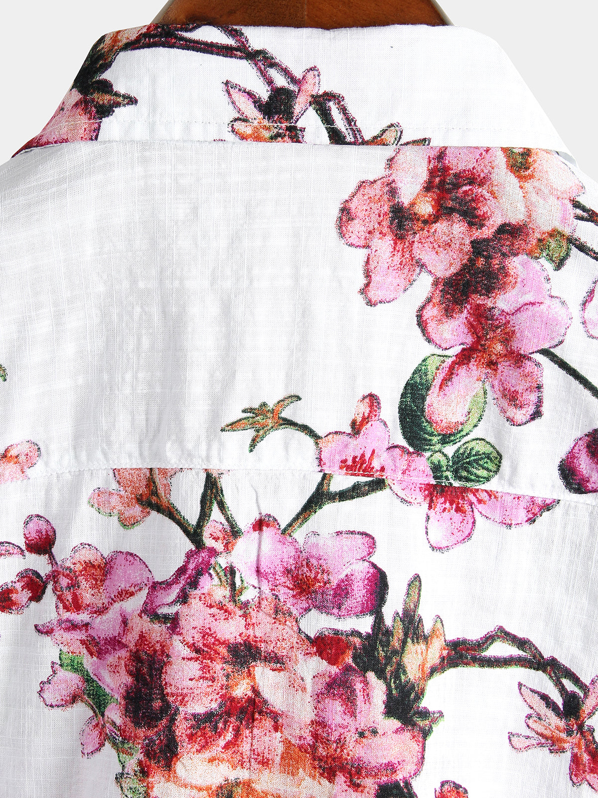 Camicia hawaiana tropicale da uomo in cotone floreale