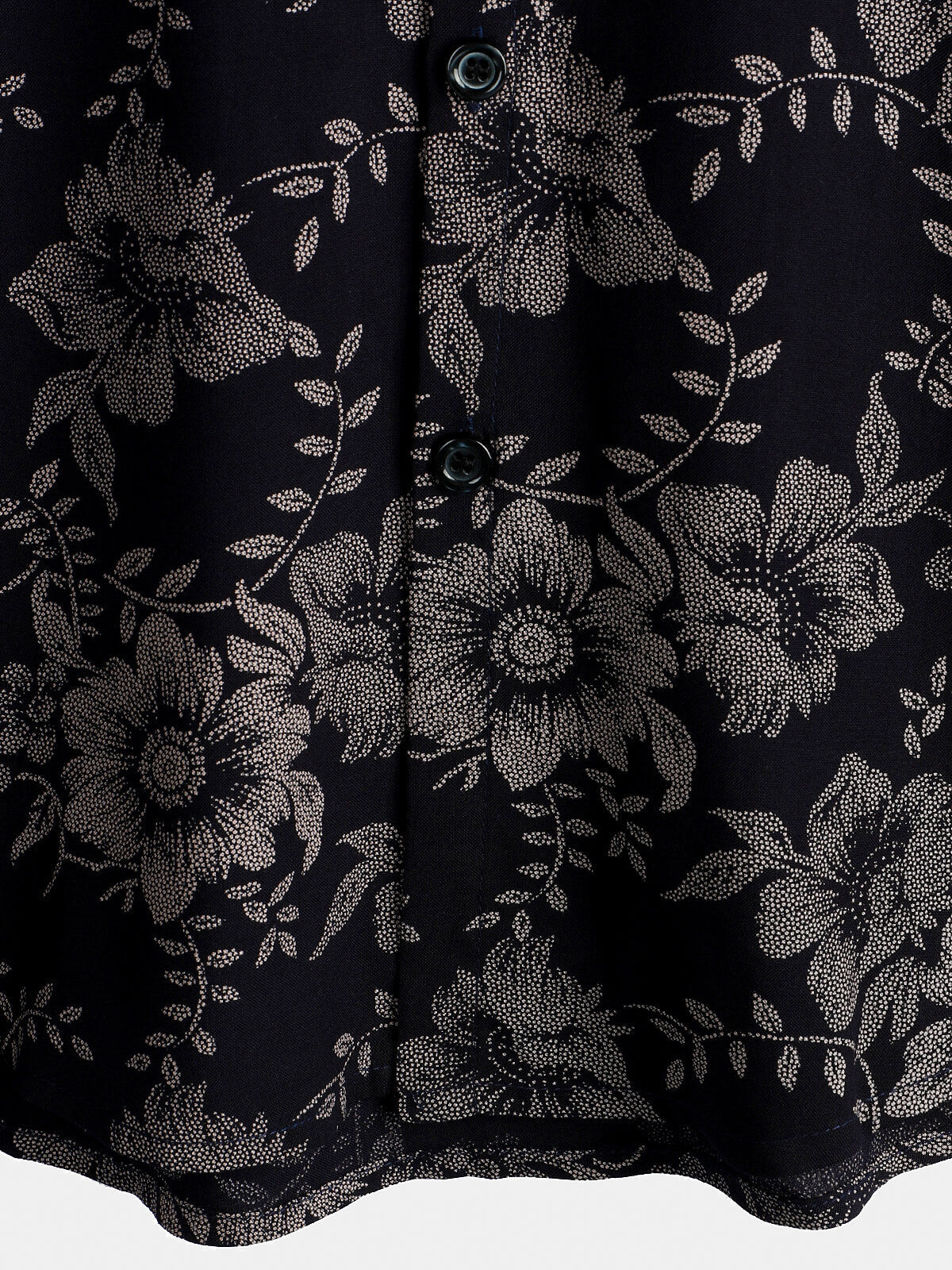 Camicia a maniche corte vintage con stampa floreale da uomo
