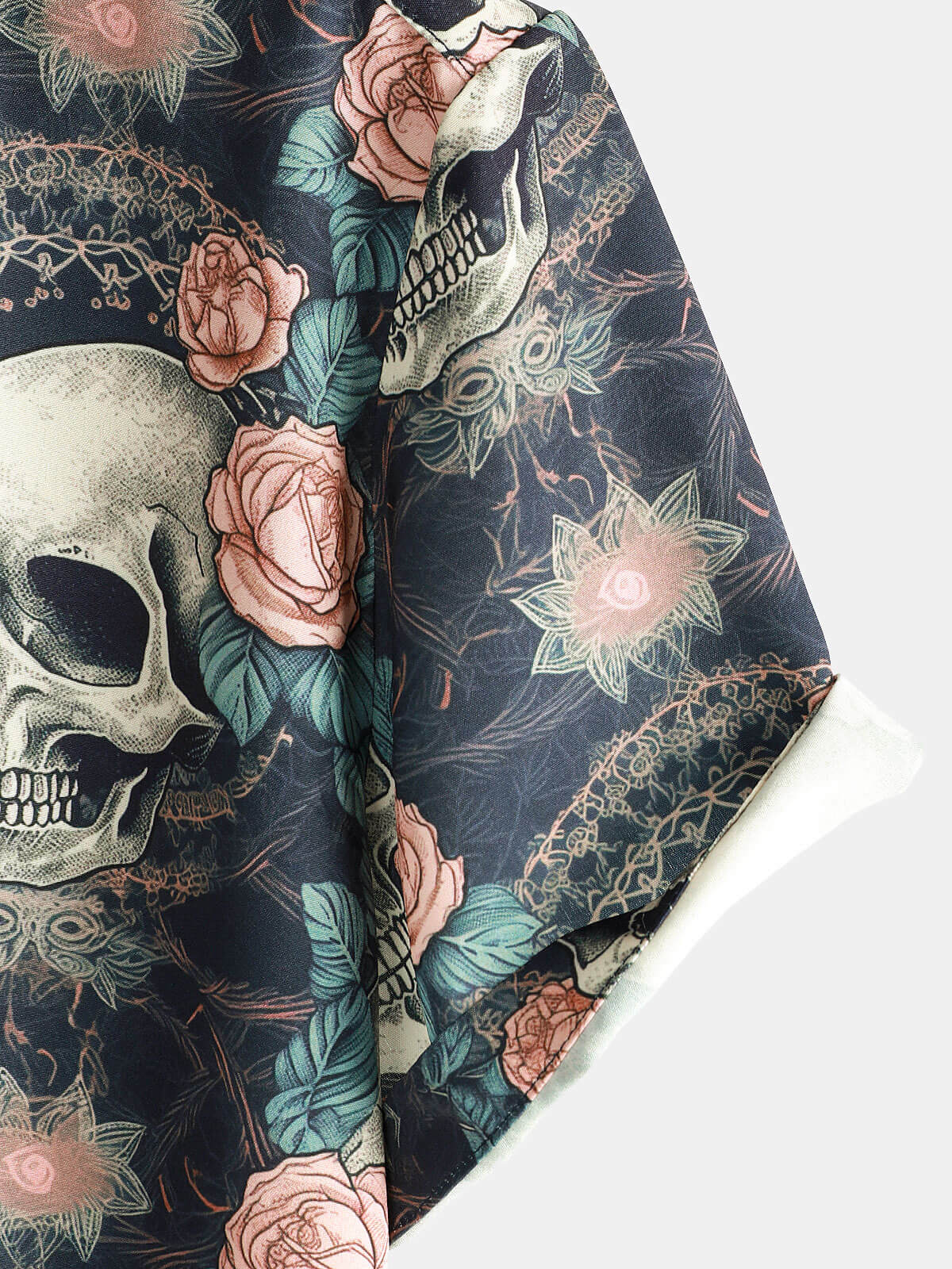 Camicia da spiaggia da uomo con teschio