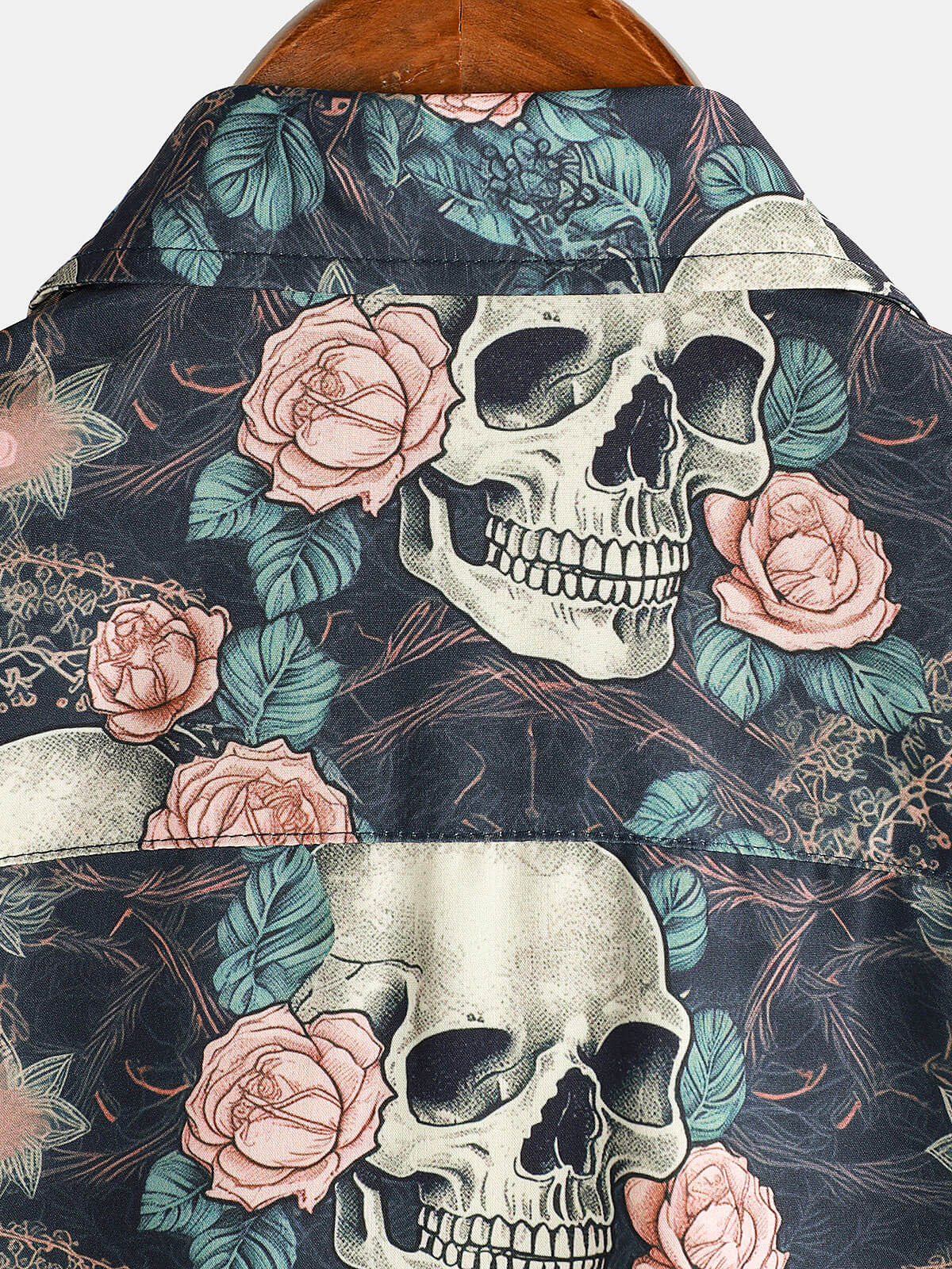 Camicia da spiaggia da uomo con teschio