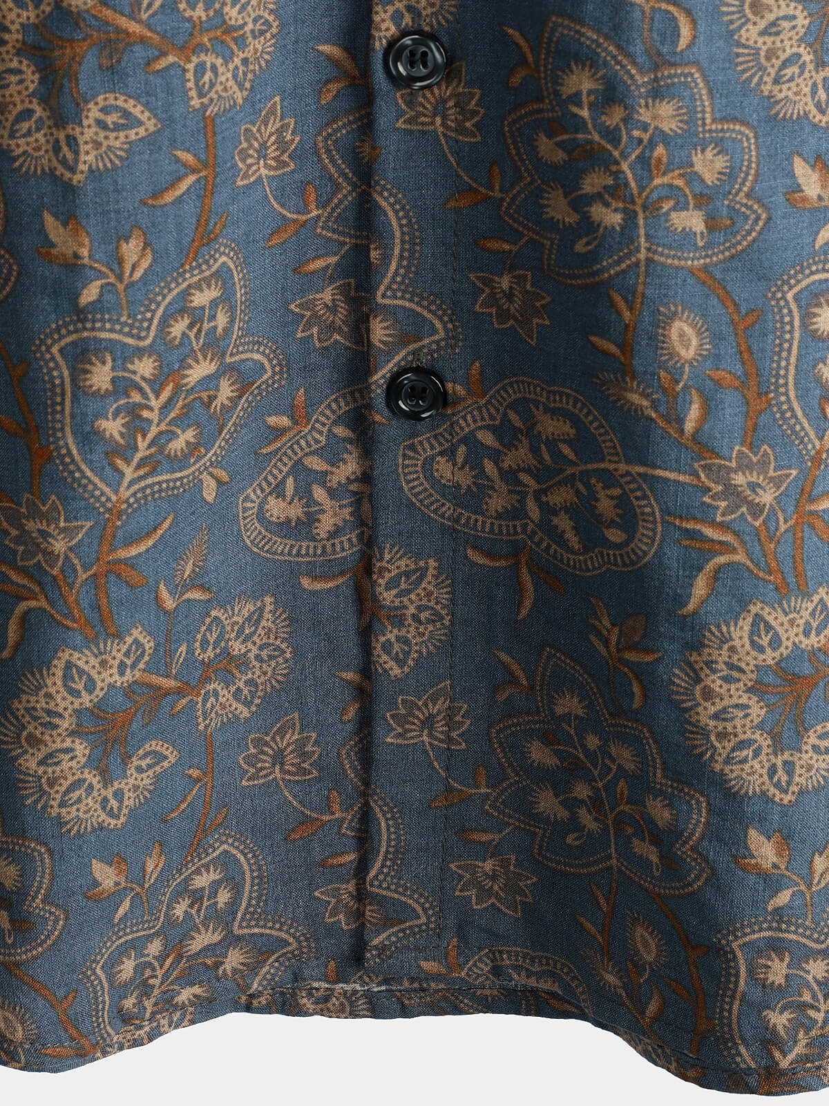 Camicia a maniche corte Paisley da uomo
