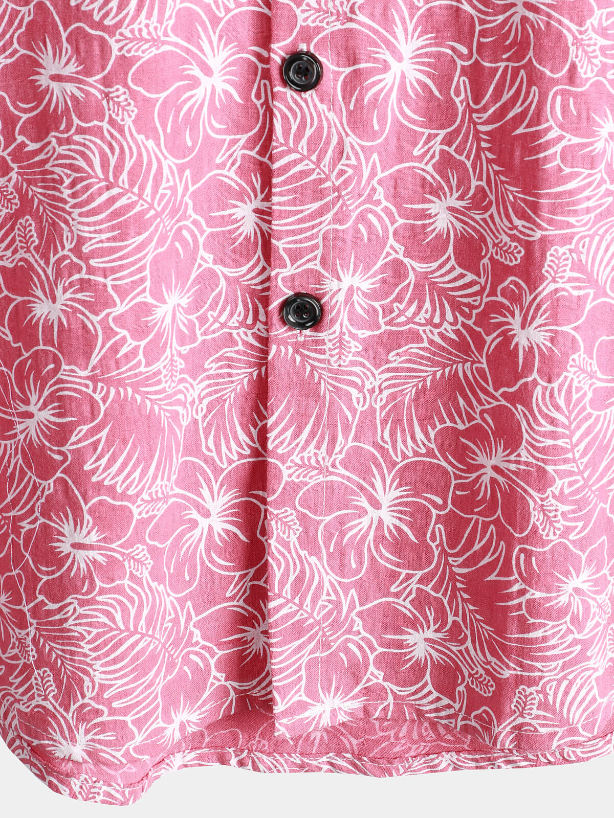 Camicia da uomo a maniche corte in cotone floreale