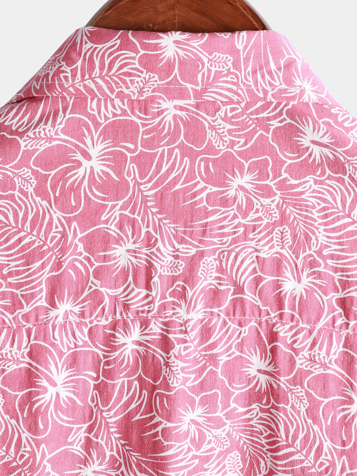 Camicia da uomo a maniche corte in cotone floreale