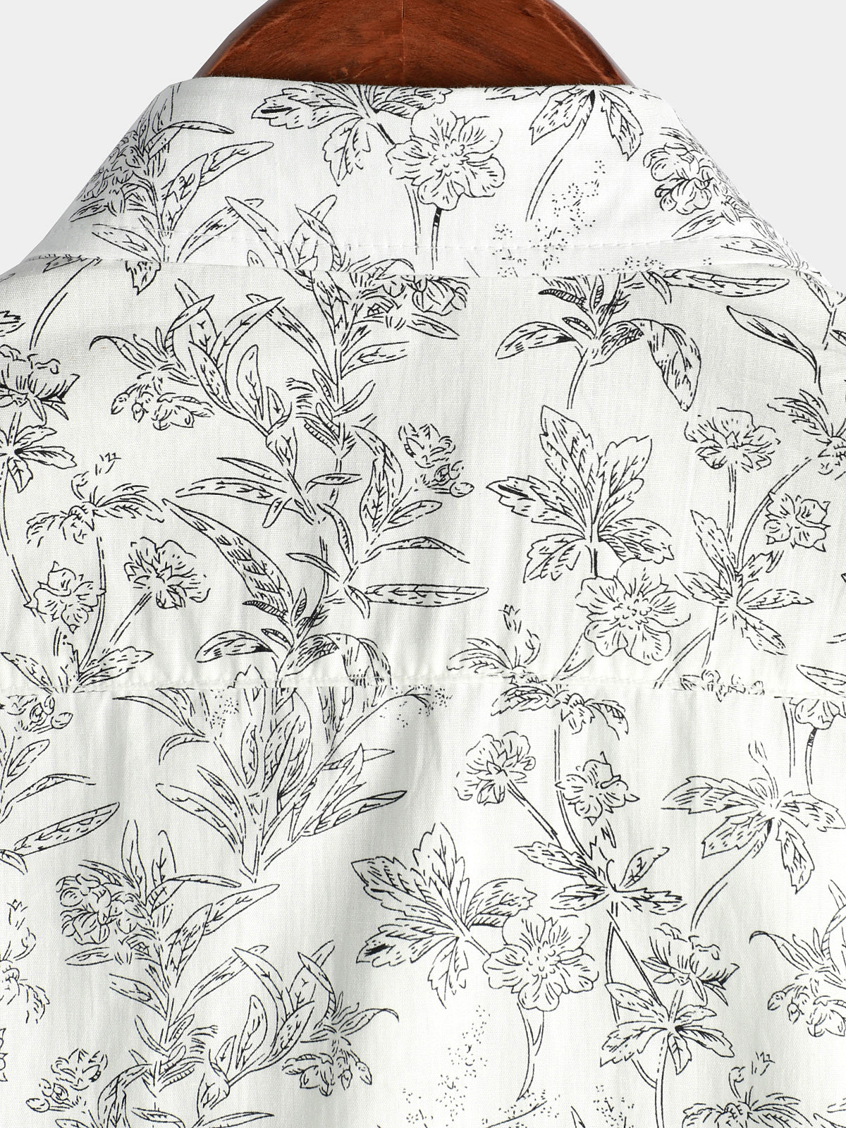 Camicia hawaiana estiva a bottoni con stampa floreale per uomo