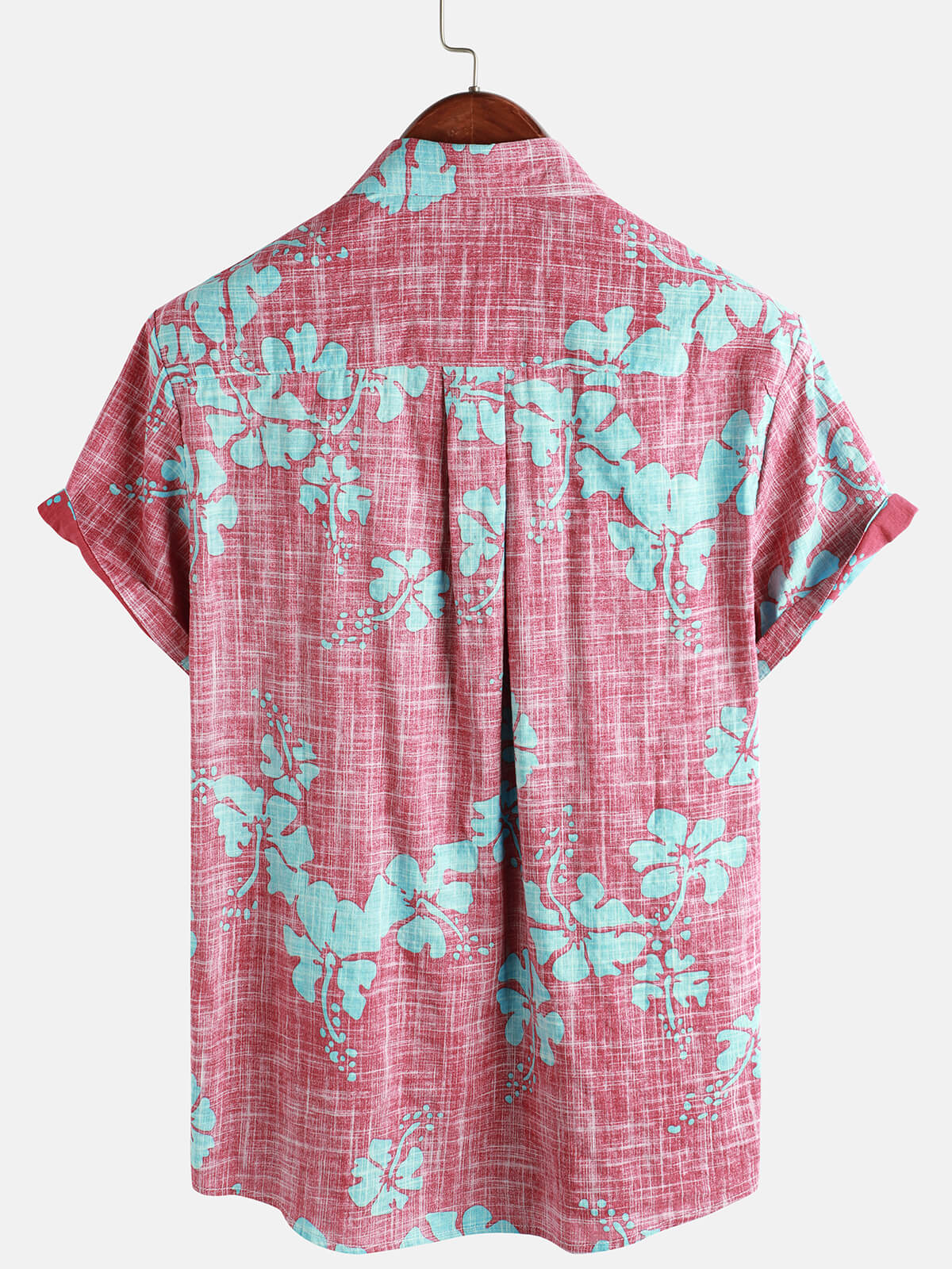 Camicia hawaiana a maniche corte vintage floreale da uomo