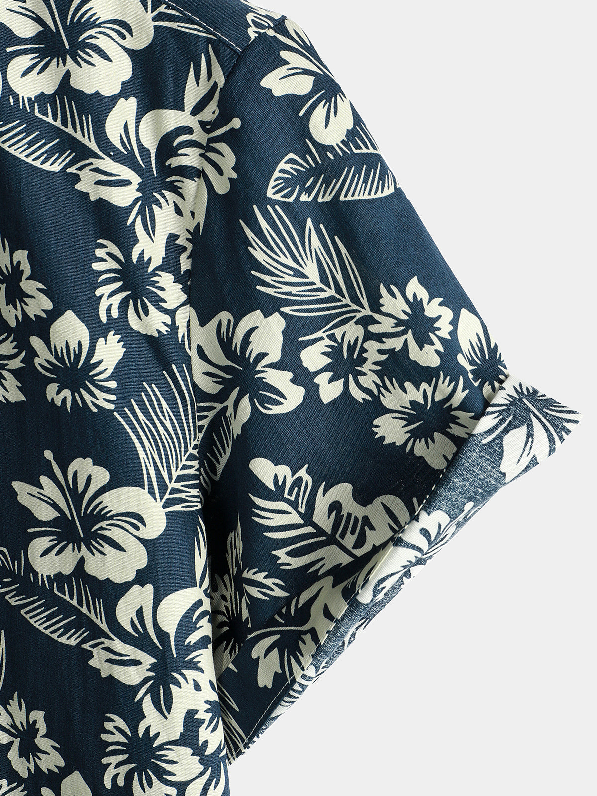 Camicia hawaiana a maniche corte in cotone traspirante da uomo