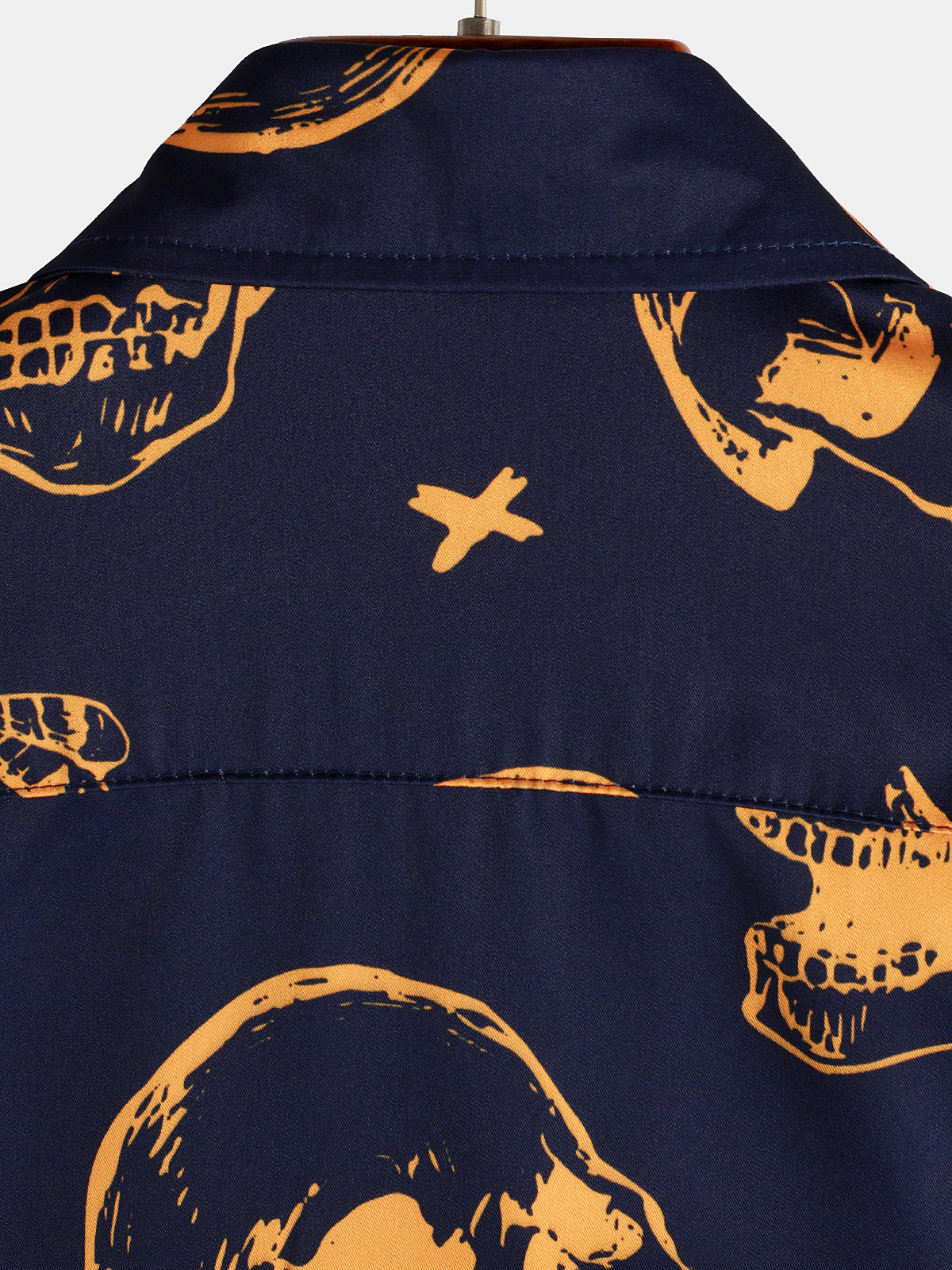 Camicia hawaiana a maniche corte con teschio da uomo