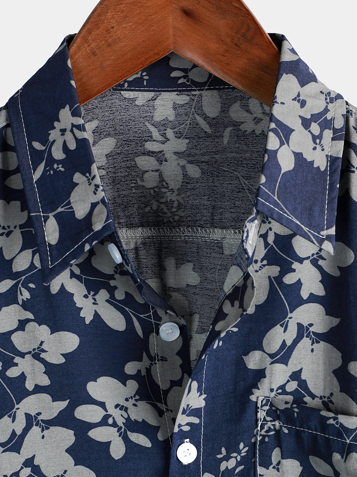 Camicia da Uomo a Maniche Corte Floreale per Vacanze