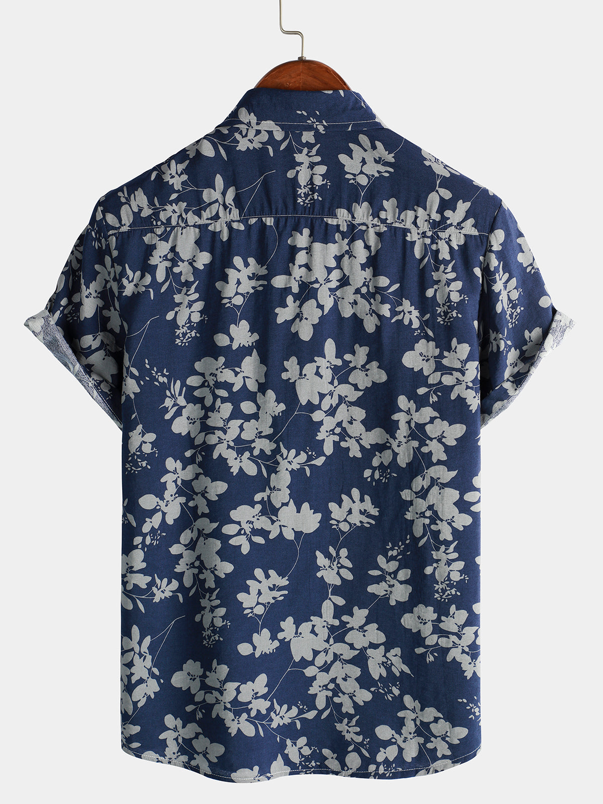 Camicia da Uomo a Maniche Corte Floreale per Vacanze