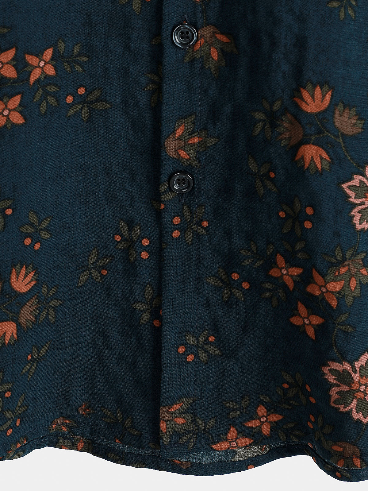 Camicia estiva da uomo in cotone motivo floreale