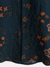 Camicia estiva da uomo in cotone motivo floreale