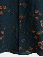 Camicia estiva da uomo in cotone motivo floreale