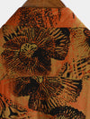 Camicia a maniche corte con stampa floreale retrò da uomo