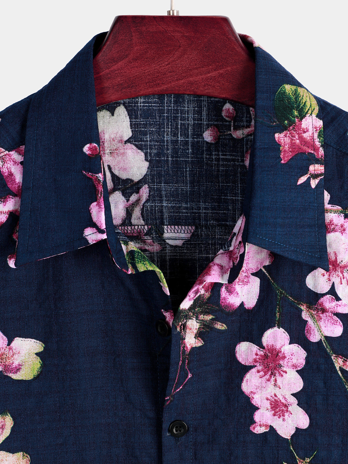 Camicia hawaiana tropicale da uomo in cotone floreale
