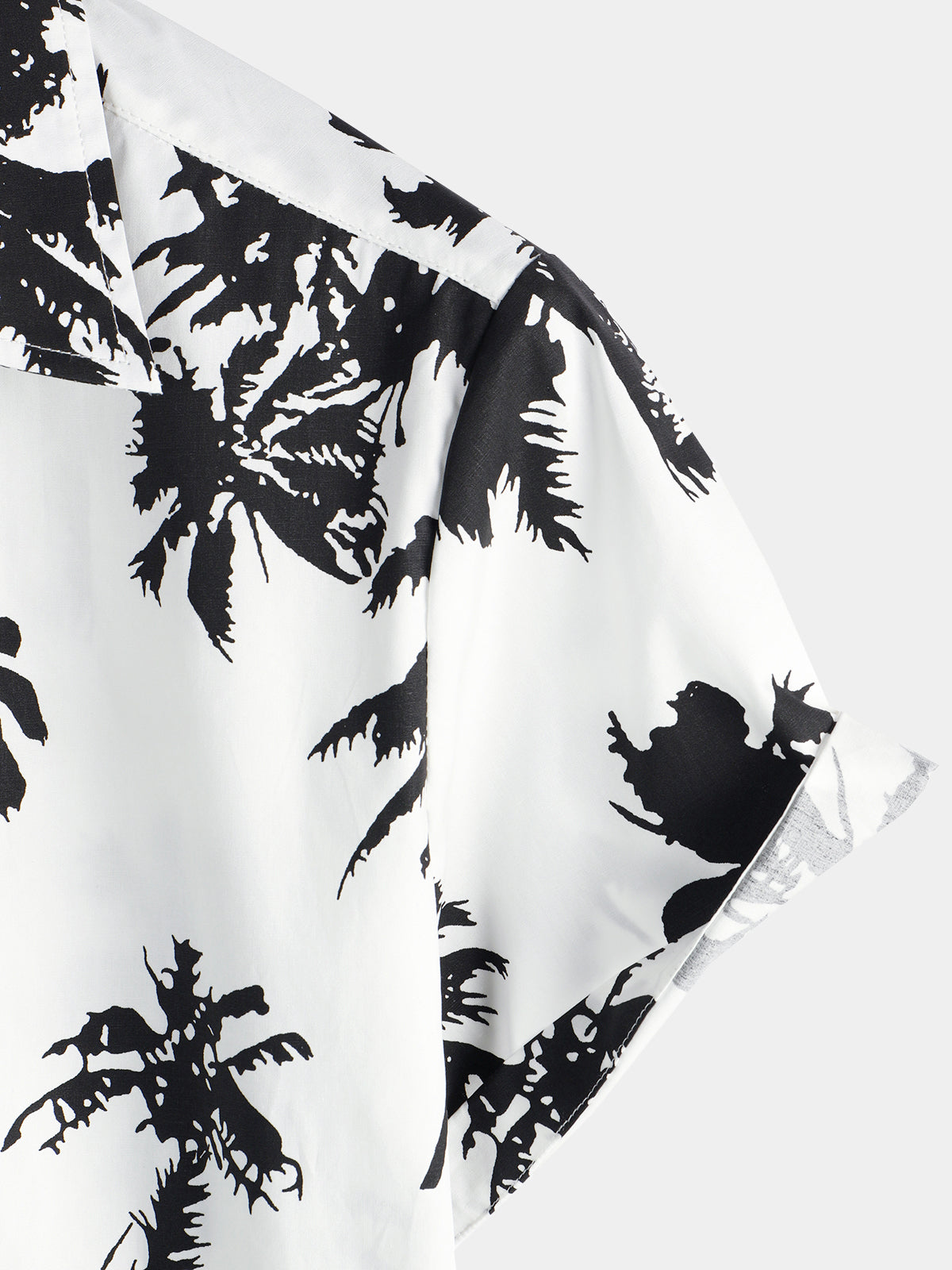 Camicia da uomo con stampa di palme tropicali