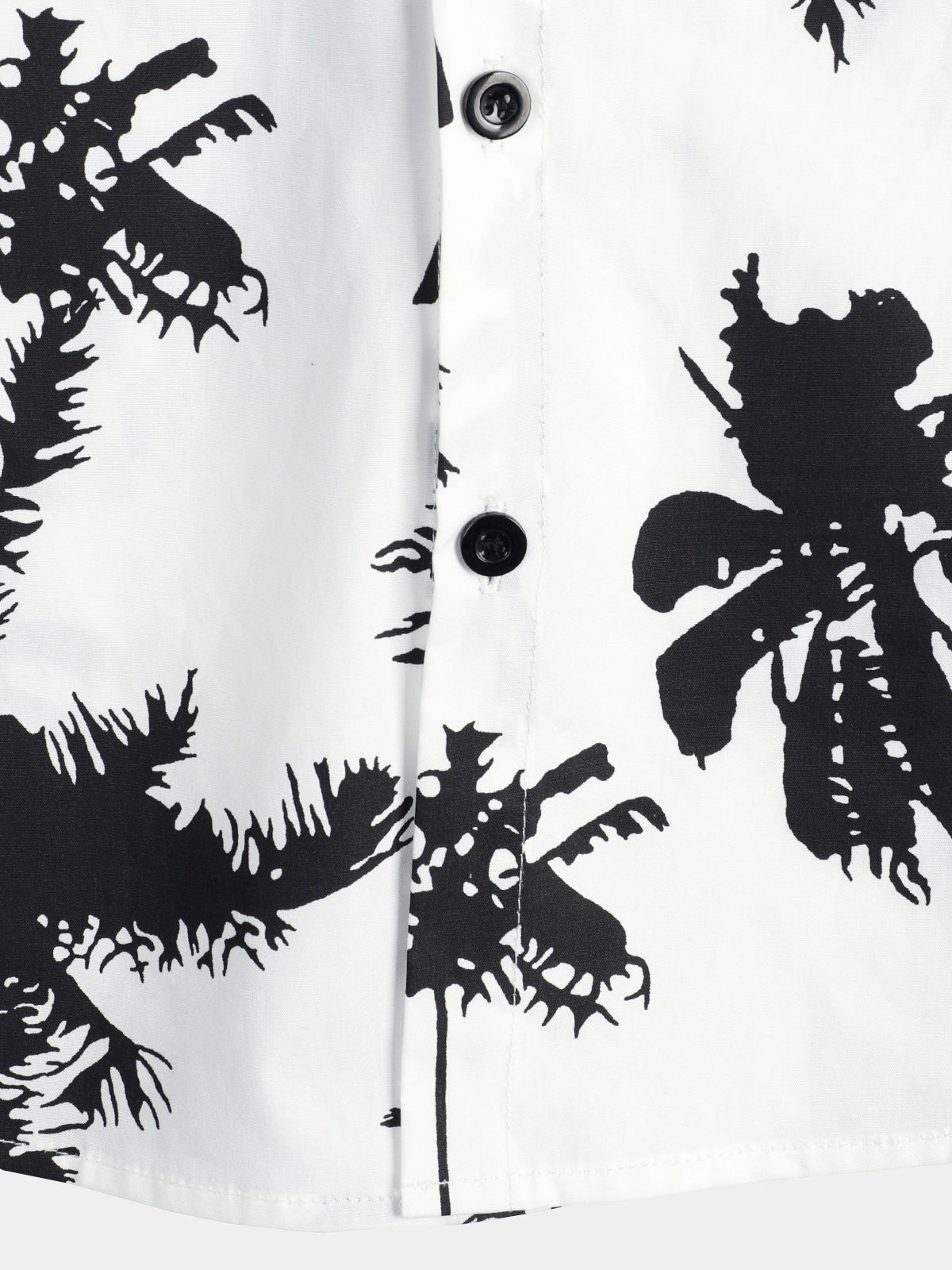Camicia da uomo con stampa di palme tropicali
