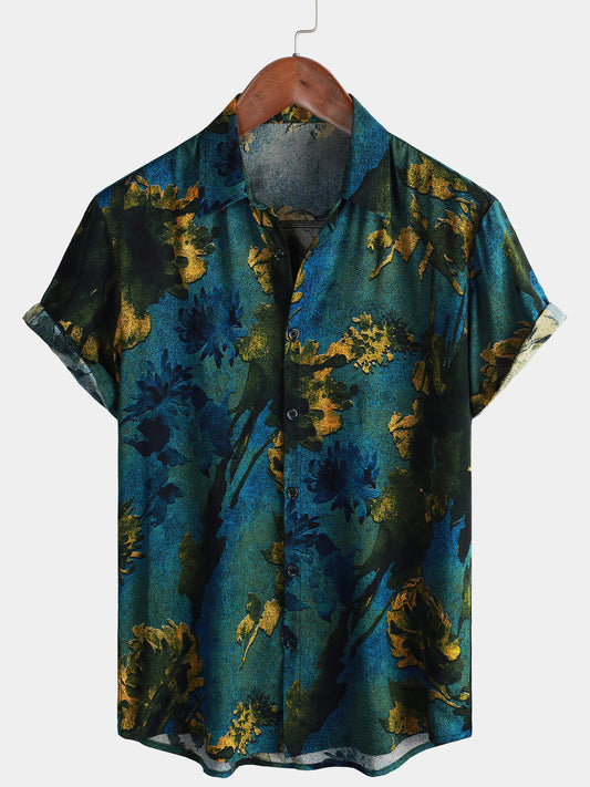 Camicia hawaiana a maniche corte da uomo
