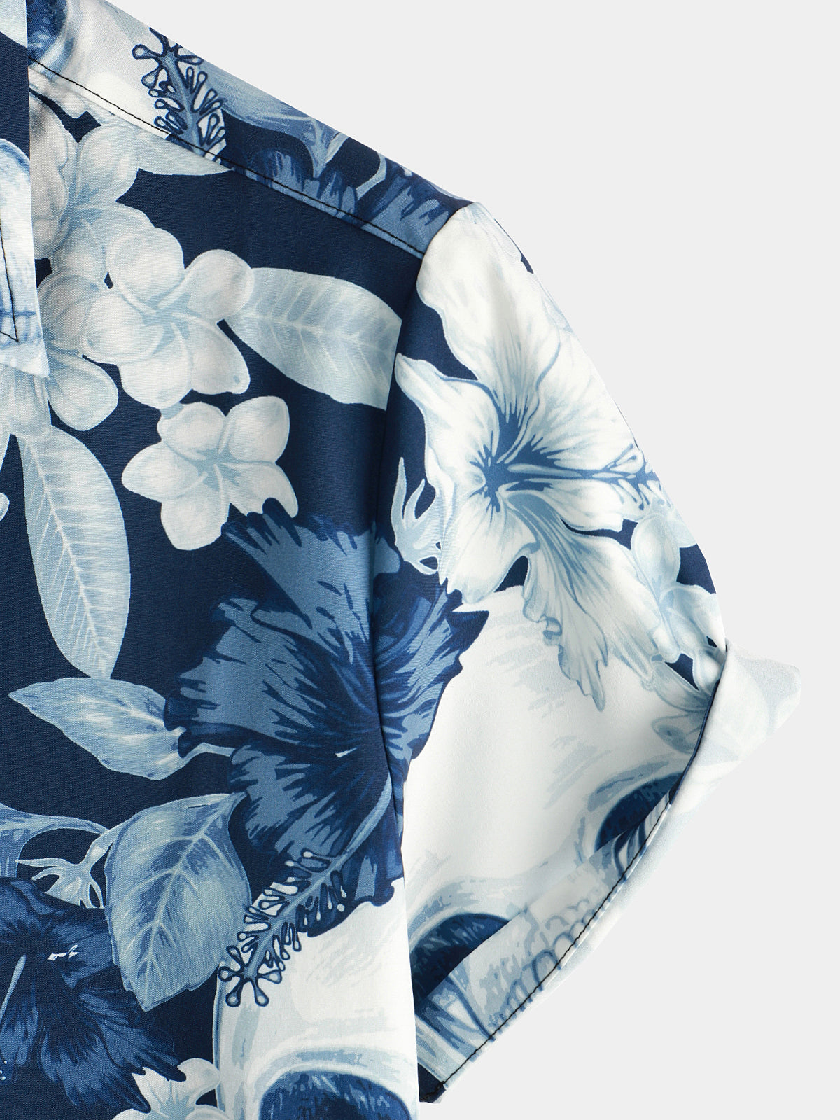 Camicia corta da uomo con stampa di teschi divertenti