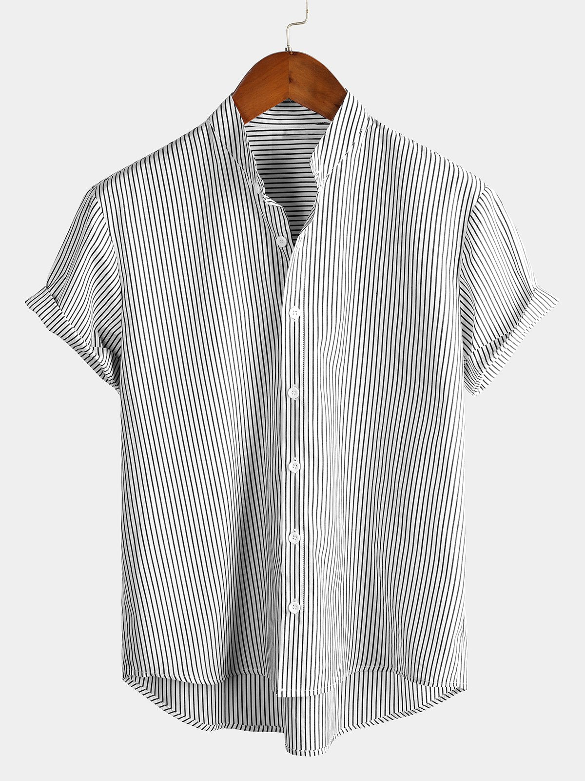 Camicia a maniche corte in cotone traspirante da uomo