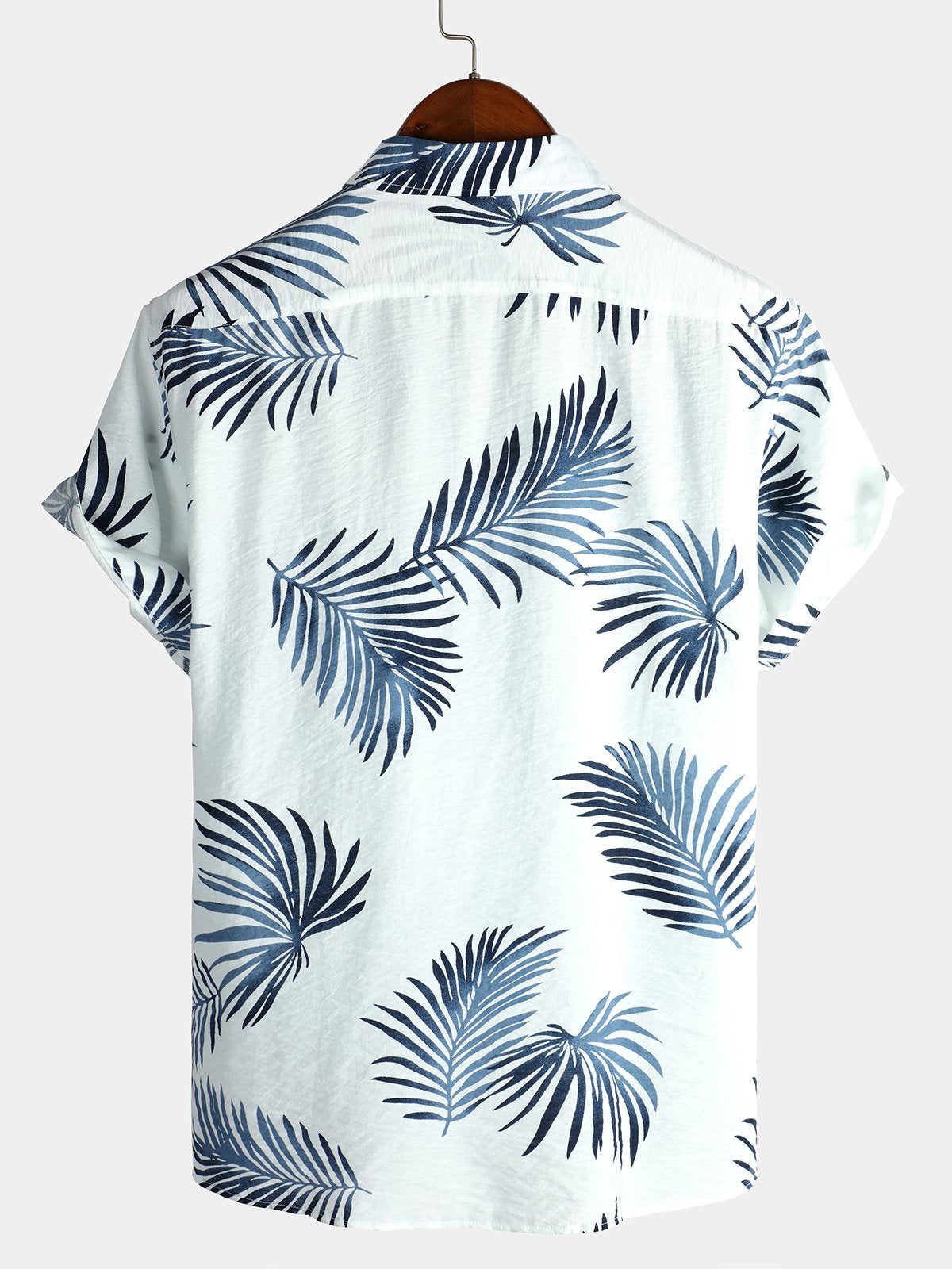 Camicia hawaiana estiva in cotone con motivo floreale da uomo