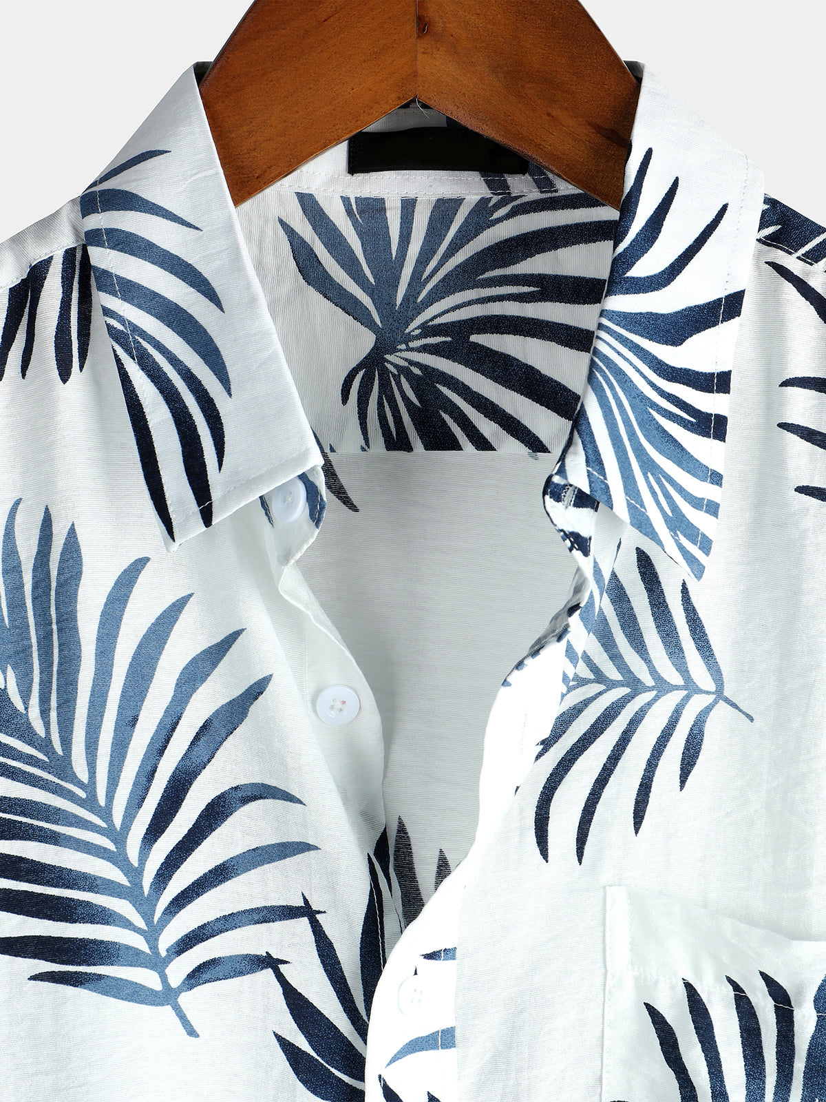 Camicia hawaiana estiva in cotone con motivo floreale da uomo