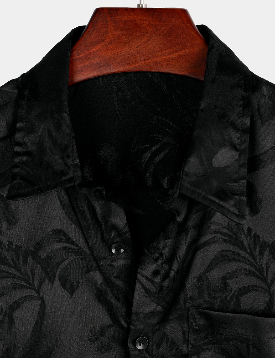 Camicia casual estiva in jacquard da uomo