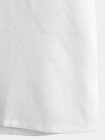 Camicia casual da uomo con colletto Henley a maniche corte
