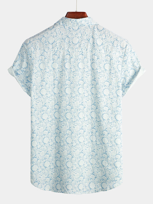 Camicia casual da uomo in cotone per le feste