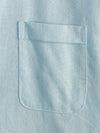 Camicia casual da uomo con colletto Henley a maniche corte