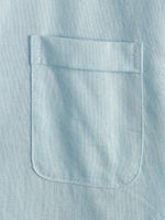 Camicia casual da uomo con colletto Henley a maniche corte