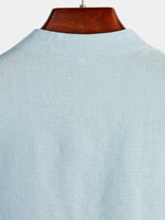 Camicia casual da uomo con colletto Henley a maniche corte