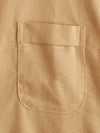 Camicia casual da uomo con colletto Henley a maniche corte