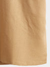 Camicia casual da uomo con colletto Henley a maniche corte